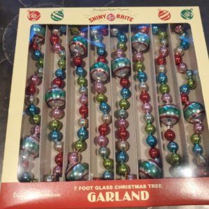 7 FOOT Radko Shiny Brite Glass Garland